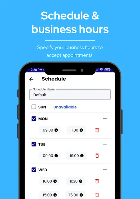 DaySchedule screenshot 4