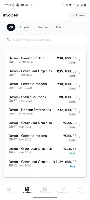 Unpaper Billing screenshot 2