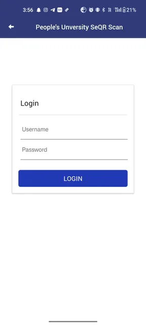 People's University SeQR Scan screenshot 2