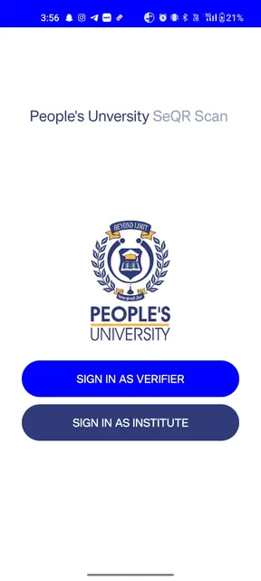 People's University SeQR Scan screenshot 1