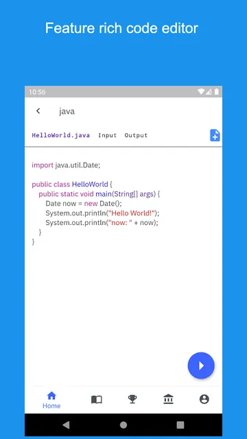 OneCompiler screenshot 2