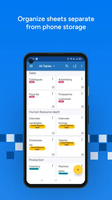 Table Notes - Mobile Excel screenshot 1