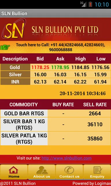SLN Bullion screenshot 2