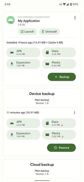 Swift Backup screenshot 3