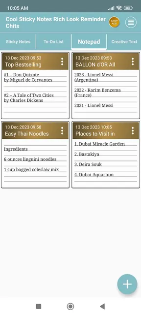 Cool Sticky Notes Rich Notepad screenshot 2