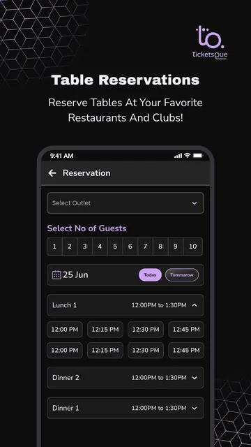 TicketsQue - Events, Dining screenshot 3