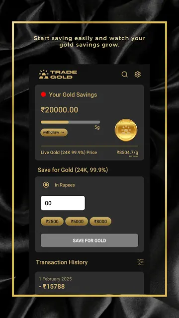 PureGold- Save & Buy Gold. screenshot 2