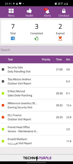EFFY TechnoPurple Task Tracker screenshot 4