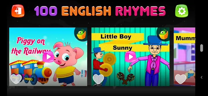 100 English Nursery Rhymes screenshot 1