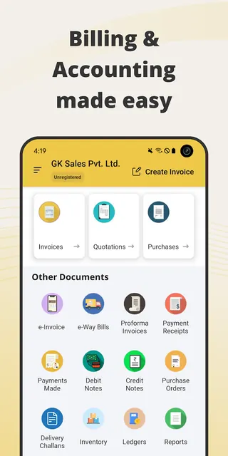 GimBooks: Invoice, Billing App screenshot 1