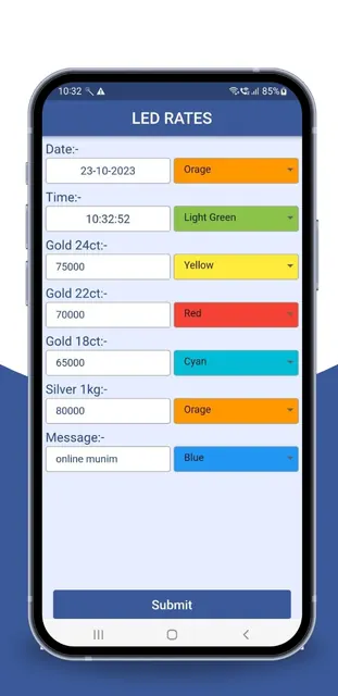 Gold Metal Rates LED Display screenshot 6