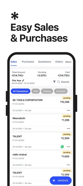 Invoicing Billing GST - Swipe screenshot 4