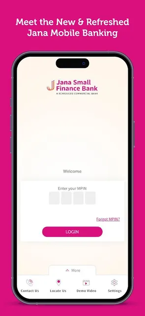 Jana Bank Mobile Banking screenshot 1