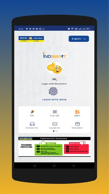 IndSMART IndianBank Mobile App screenshot 1