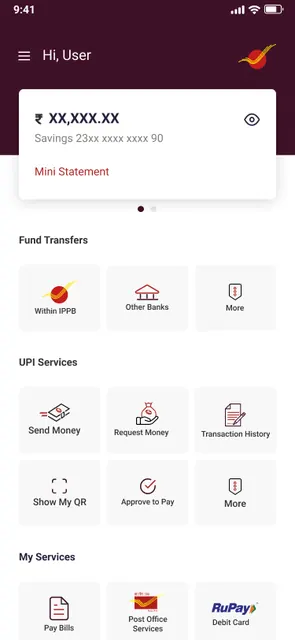IPPB Mobile Banking screenshot 1