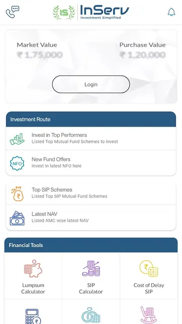 Inserv Financial screenshot 2