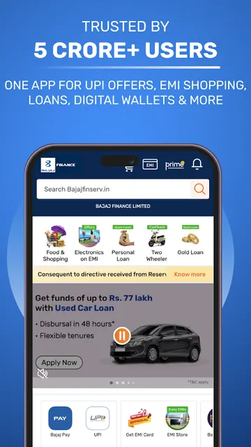 Bajaj Finserv: Loans, UPI & FD screenshot 1