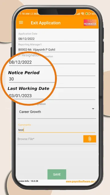 Ultimatix Payroll screenshot 4