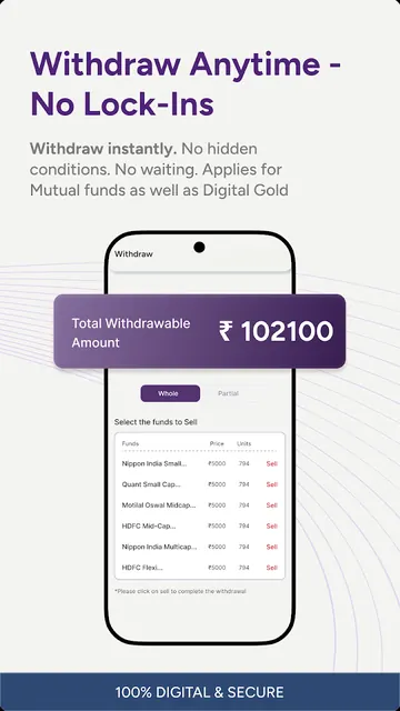 Dive:Mutual Funds,Digital Gold screenshot 6