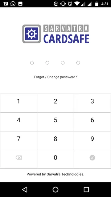 Sarvatra CardSafe screenshot 4