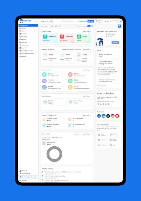 Munim Accounting and Billing screenshot 5