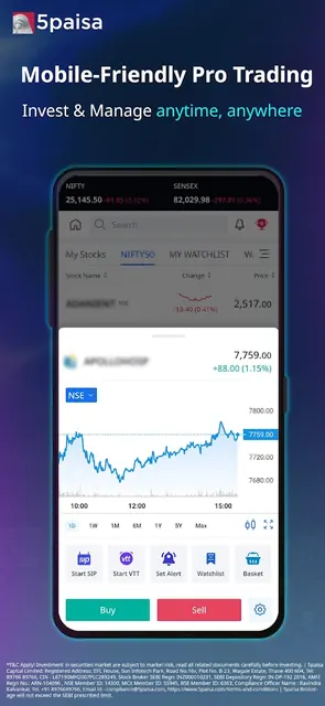 5paisa: Stocks, MF, F&O App screenshot 5