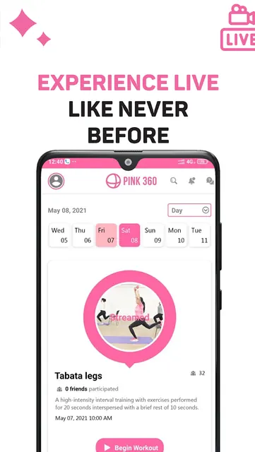 Pink 360 - Fitness, Diet Plans screenshot 4