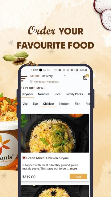 Biryanis screenshot 2