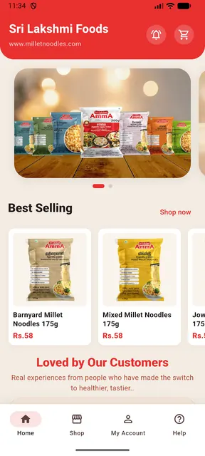 Sri Lakshmi Amma Millet Noodle screenshot 1