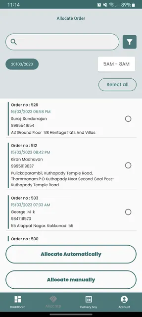 Food Carriers Delivery screenshot 2