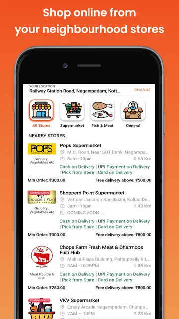 Basket4Me Nearby Grocery Shops screenshot 1