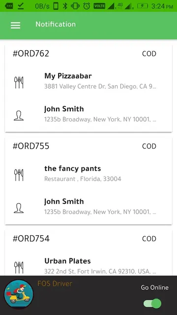 FOS - Driver App screenshot 2