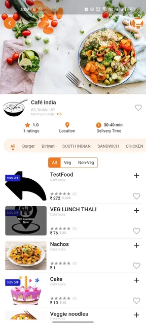 Taste Food Delivery screenshot 2