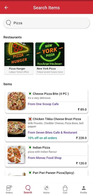 Zingy Food Delivery Service screenshot 2