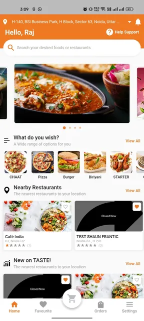 Taste Food Delivery screenshot 1