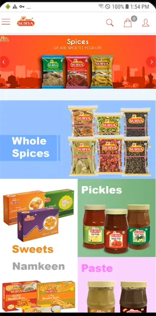 SURYA FOODS screenshot 1