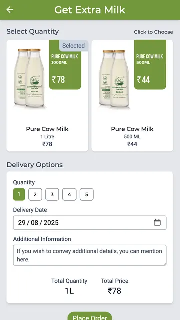 Uzhavarbumi: Pure Cow Milk App screenshot 5