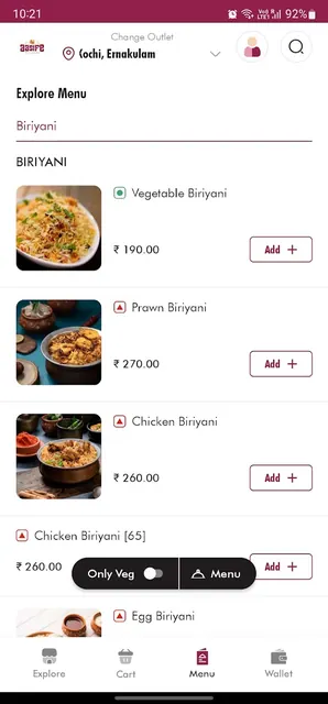 Aasife Biriyani Food Delivery screenshot 2