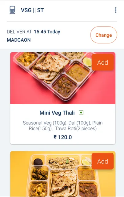 Travelkhana-Train Food Service screenshot 3