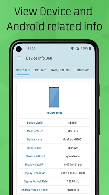Device Info 360: Phone, Watch screenshot 1