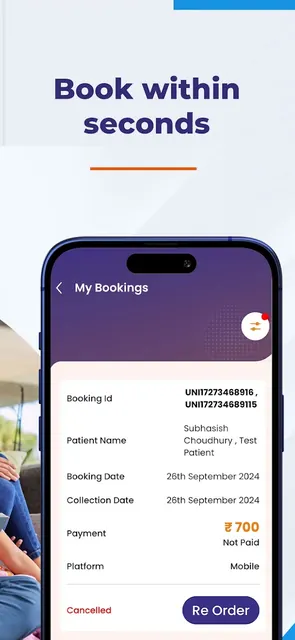 Unipath Labs - Blood Test App screenshot 5