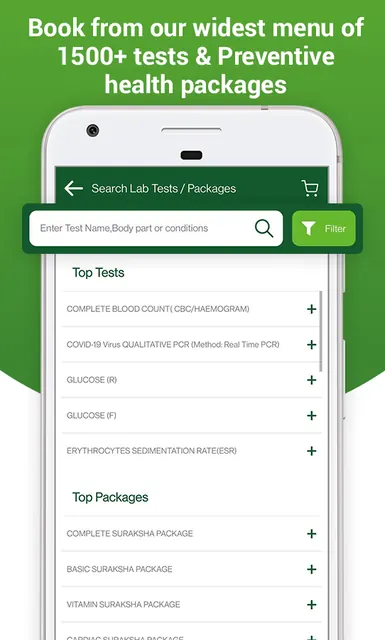 Dr B Lal Labs - Blood Test screenshot 2