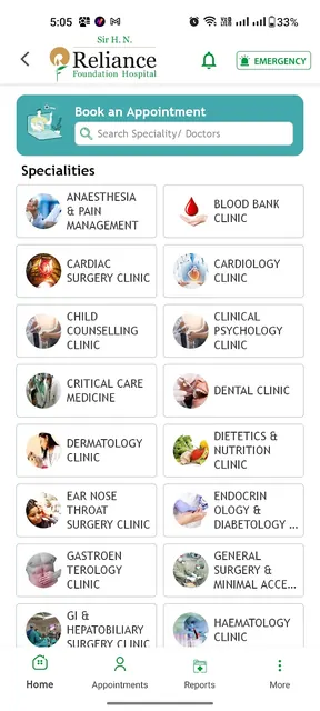 RelianceFoundationHospital-RFH screenshot 3