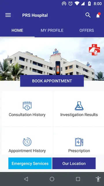 PRS Hospital - Find doctors, b screenshot 1