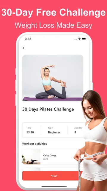 Pilates At Home Workout & Fit screenshot 2