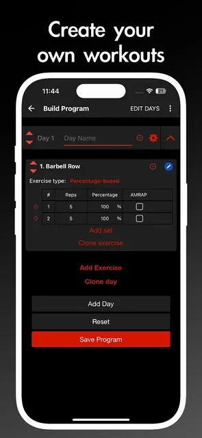 GreySkull LP Workout Gym Log screenshot 6