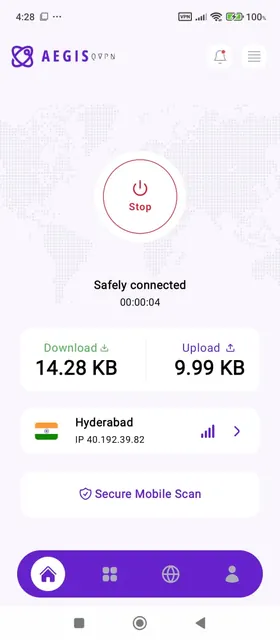 Aegis QVPN screenshot 5