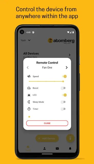 Atomberg screenshot 2