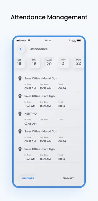 Kent CamAttendance Employee screenshot 1