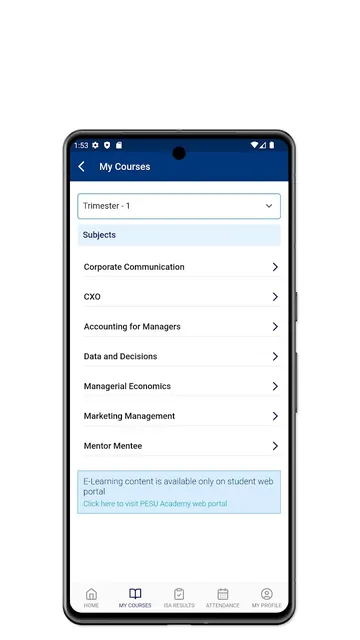 PESU screenshot 2